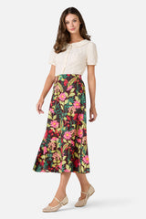 Tiana Tree Frog Midi Skirt