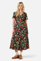 Apple Blossom Midi Dress