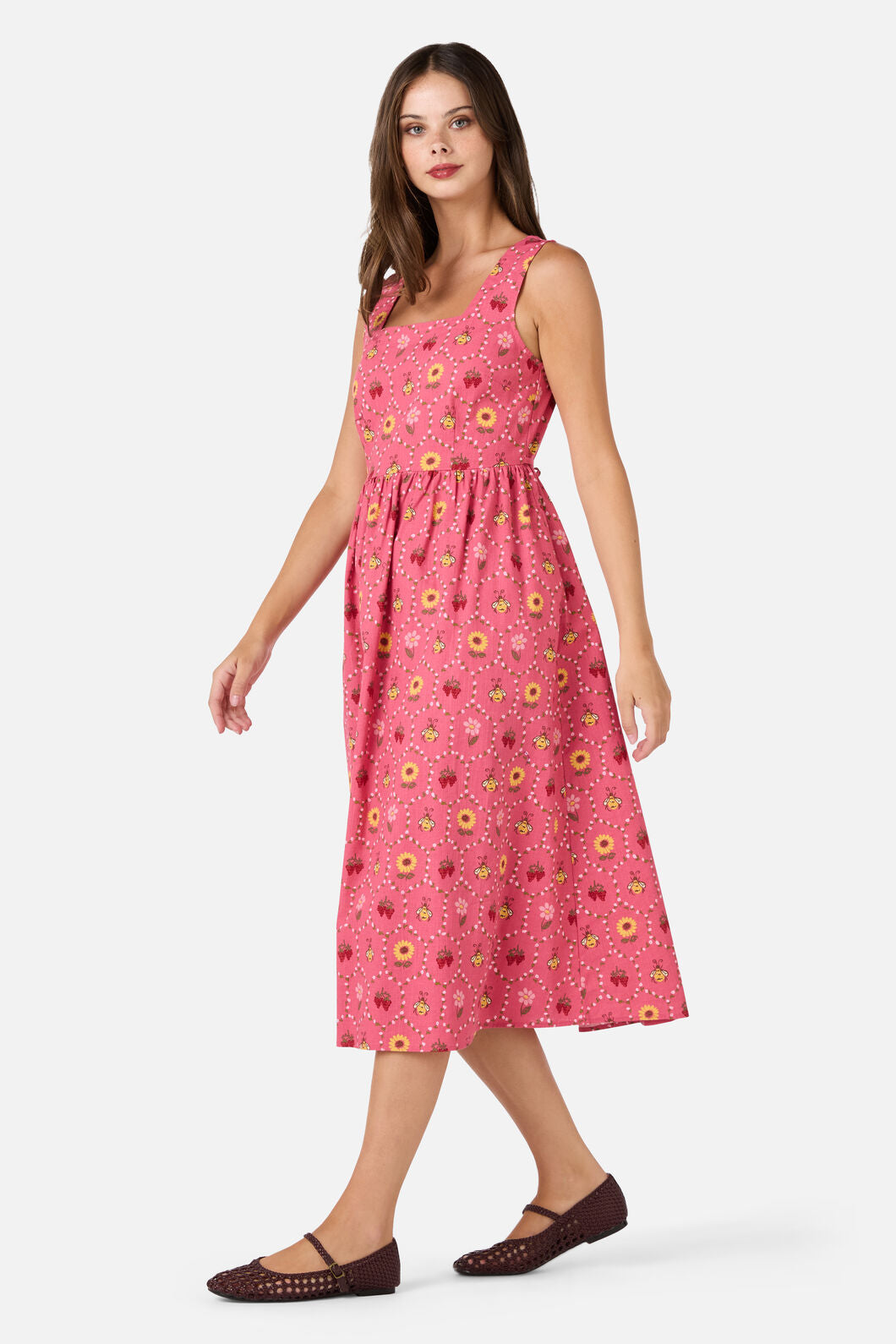 Honey Bee Hive Midi Dress