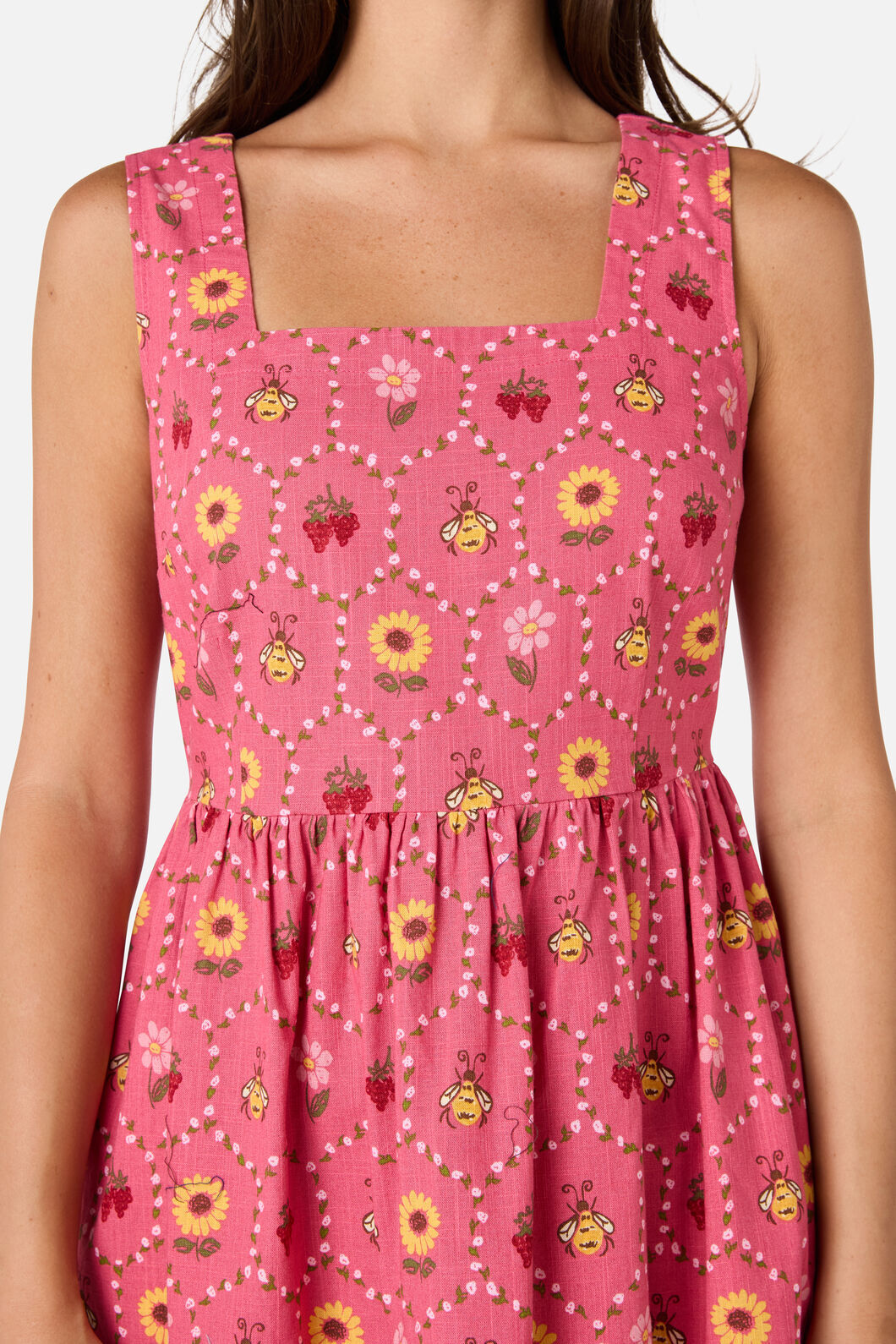 Honey Bee Hive Midi Dress