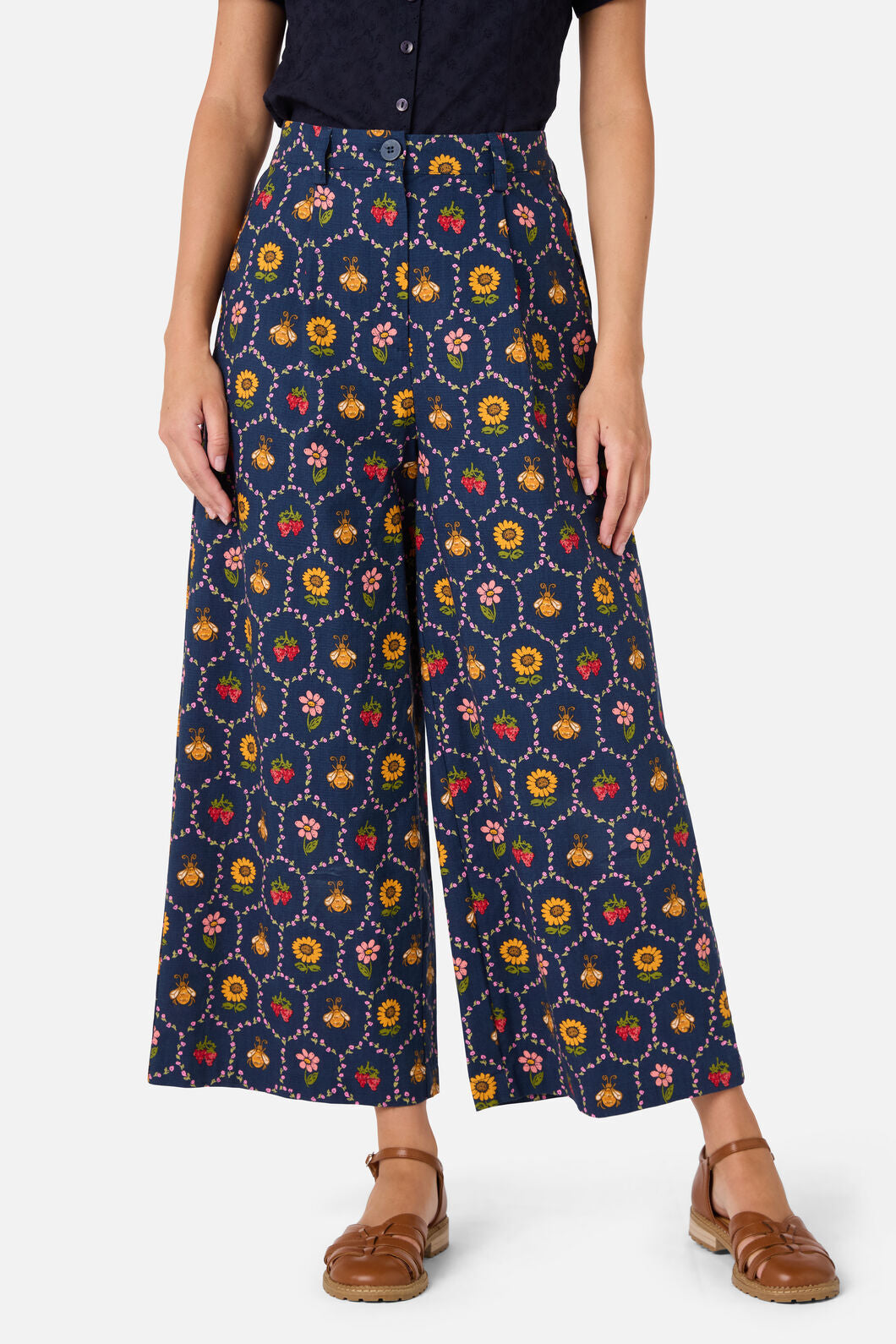 Honey Bee Hive Wide Leg Pant
