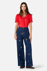 Honey Bee Embroidered Jean