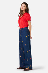 Honey Bee Embroidered Jean