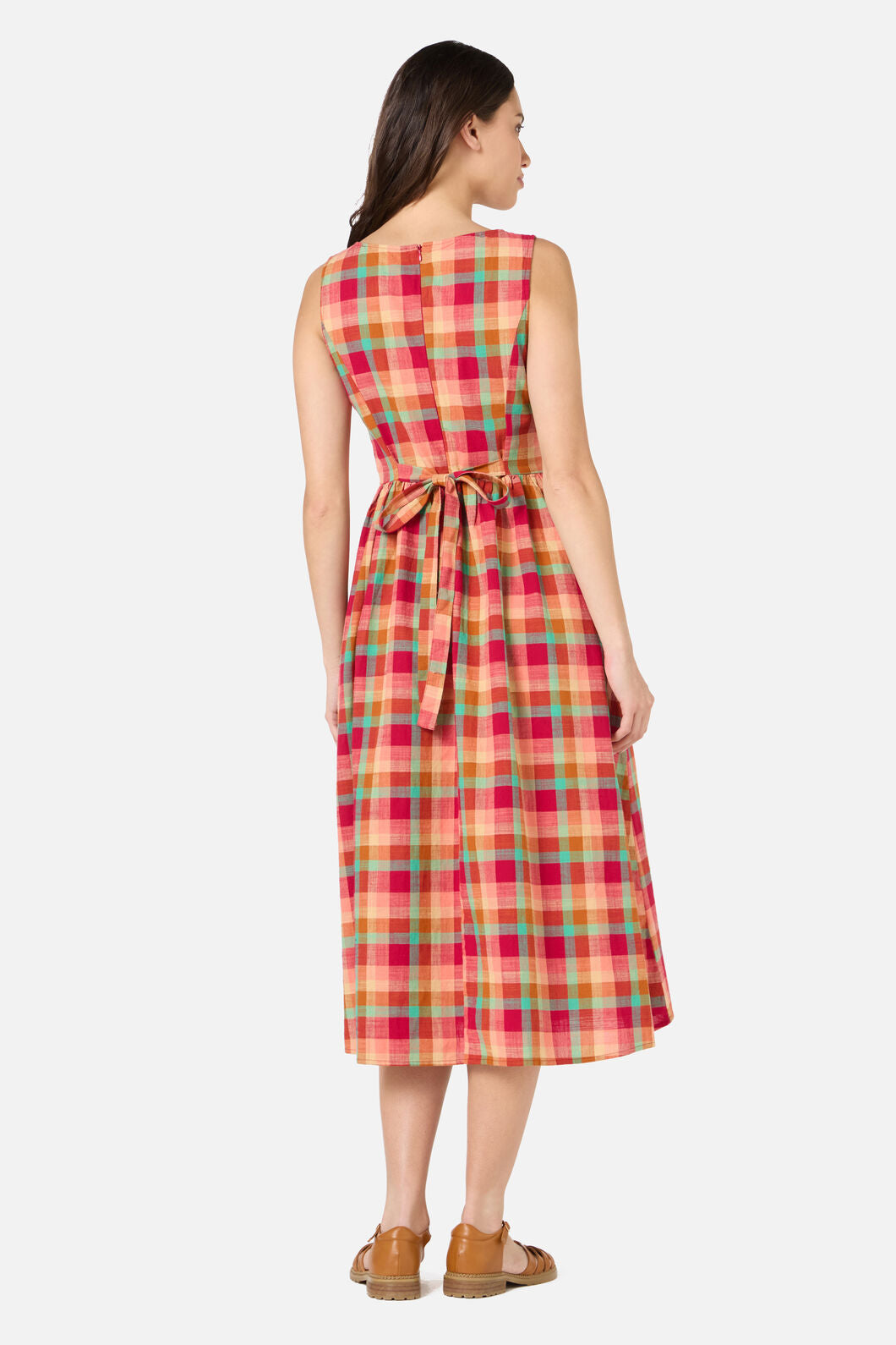 Piper Check Midi Dress