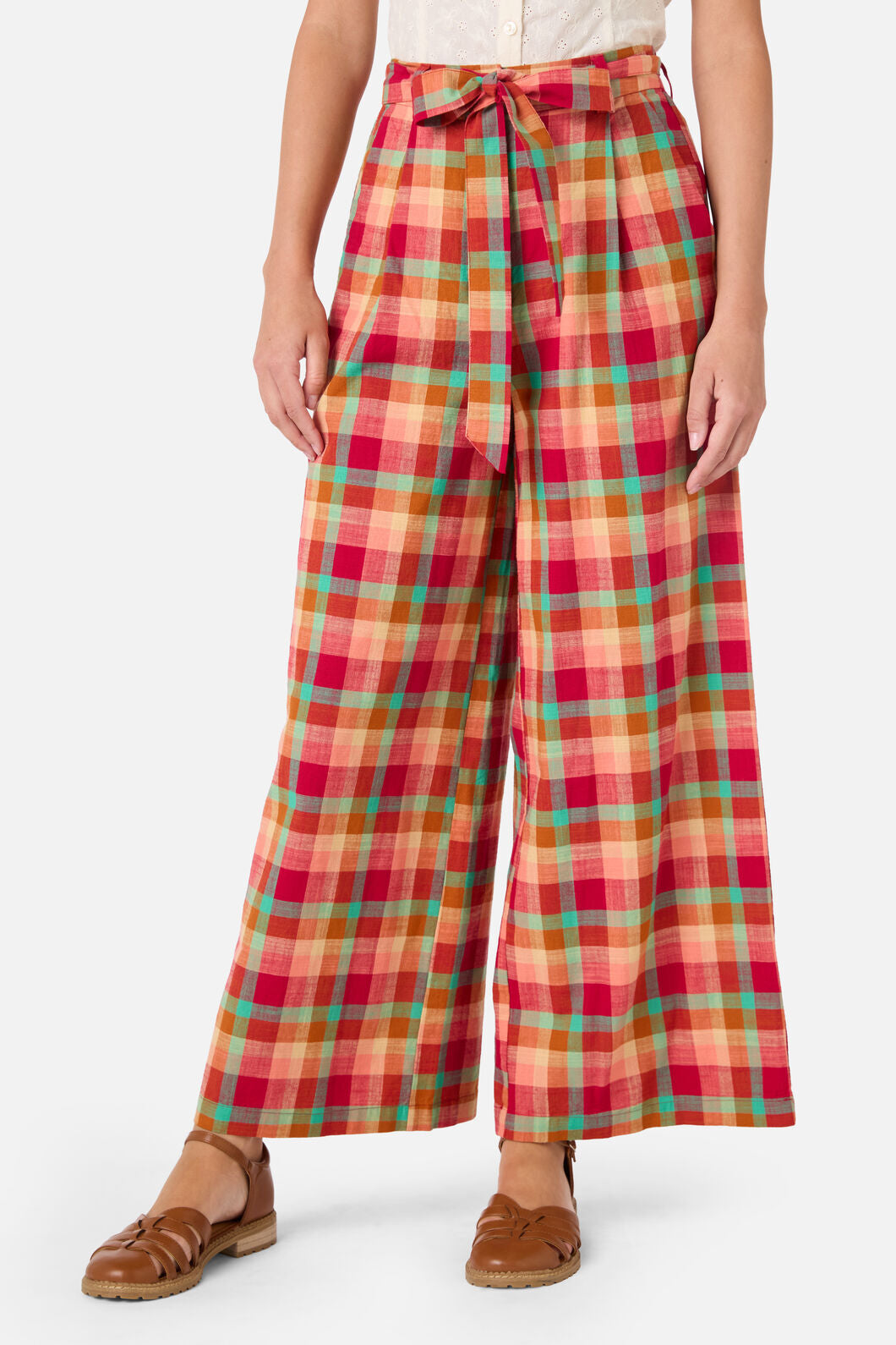 Piper Check Wide Leg Culotte