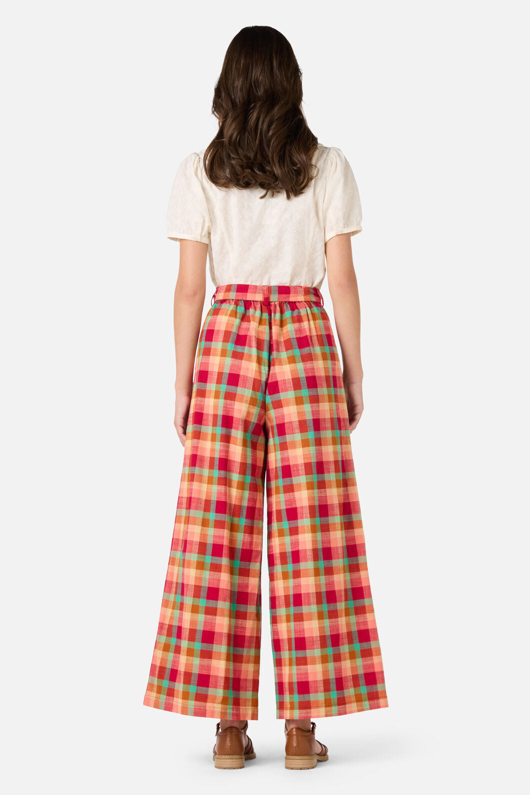 Piper Check Wide Leg Culotte