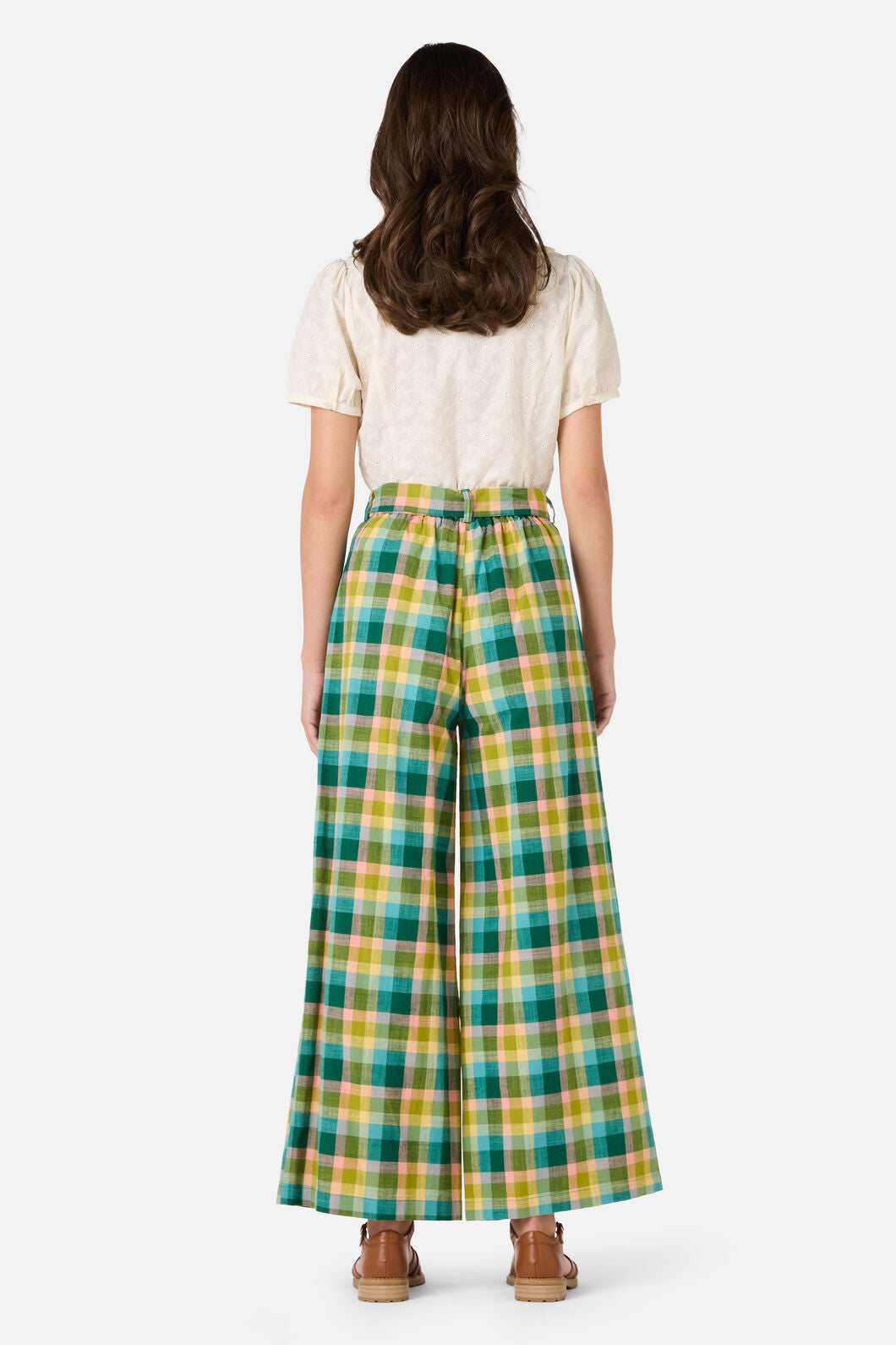 Piper Check Wide Leg Culotte