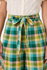 Piper Check Wide Leg Culotte