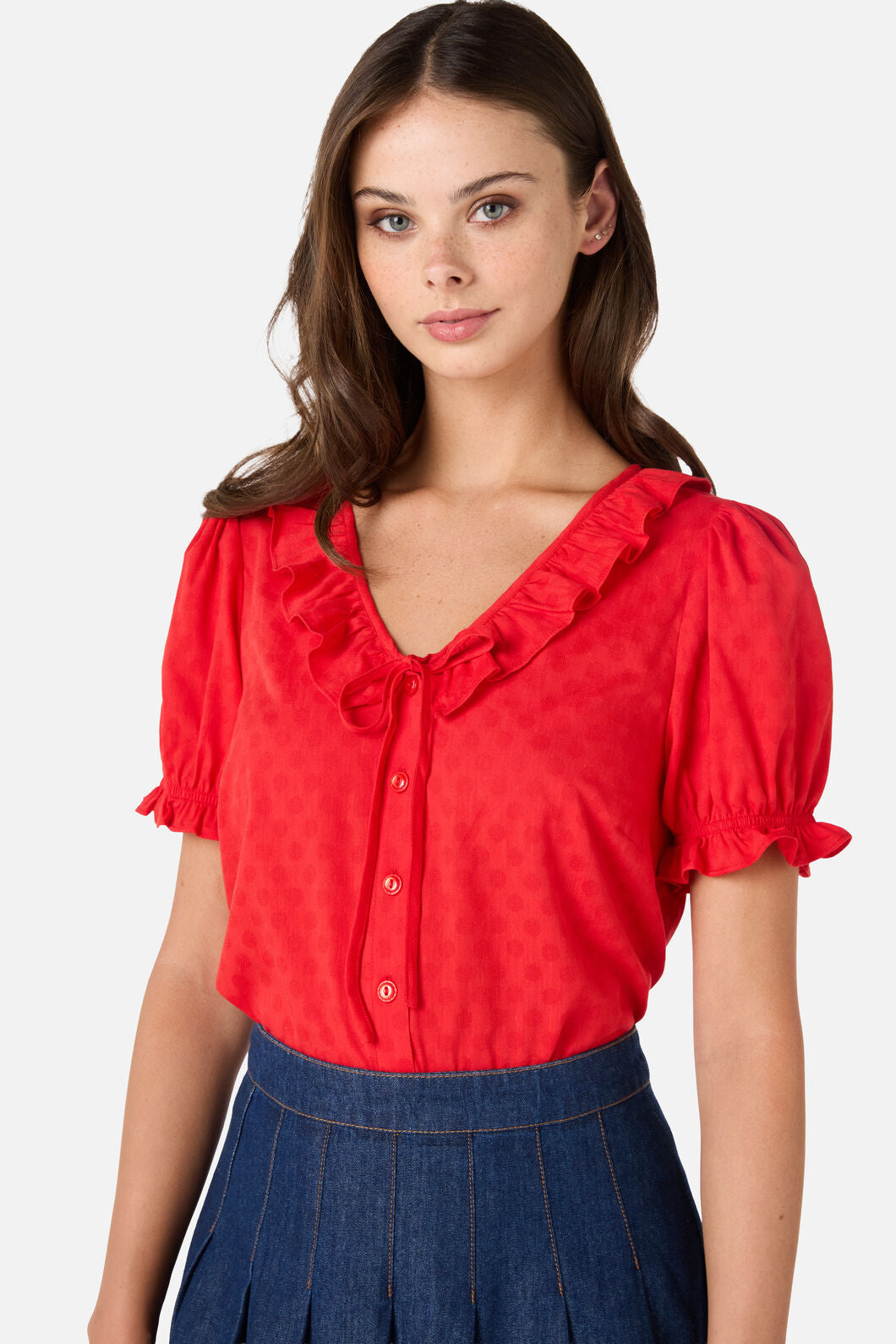 Kayla Ruffle Blouse