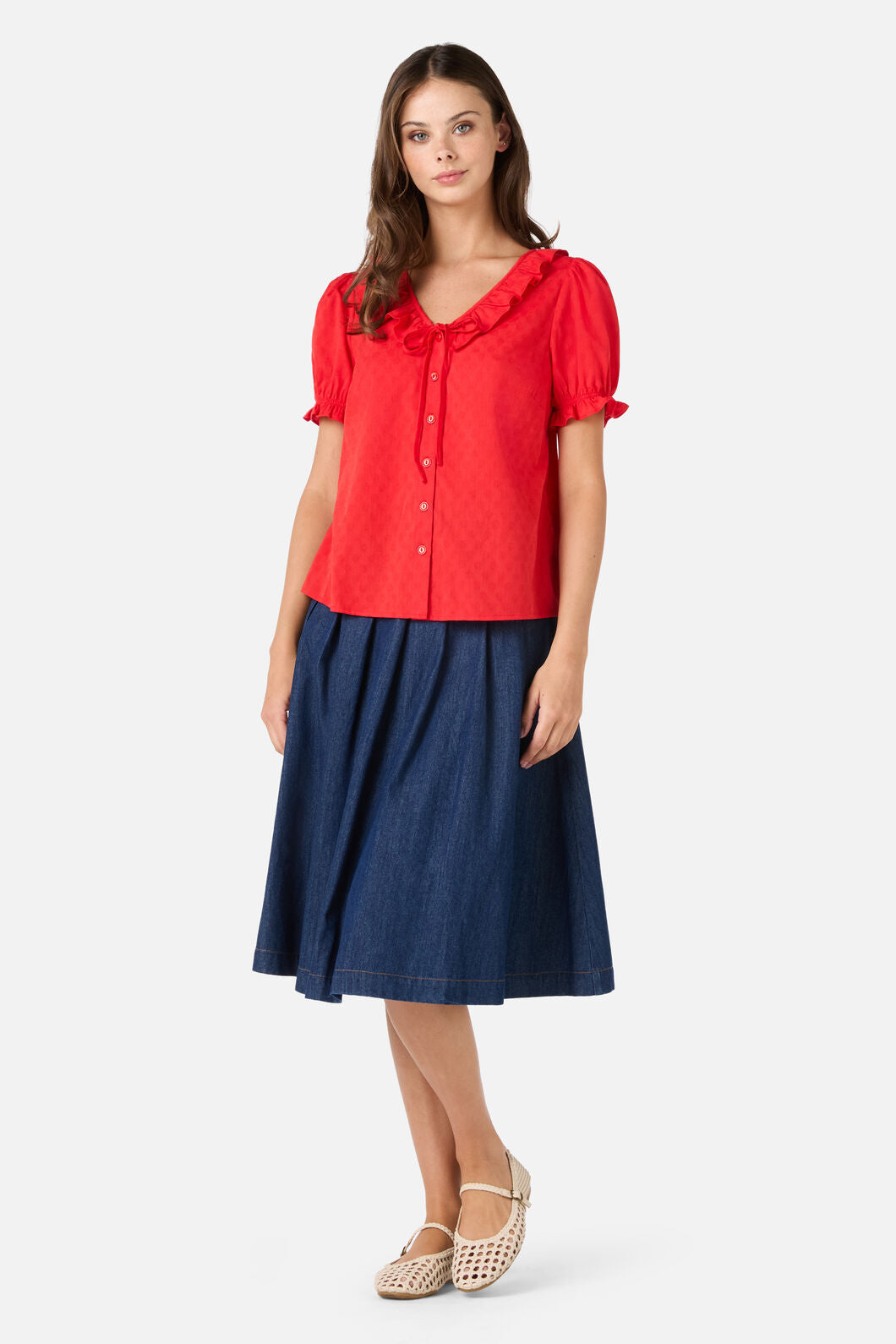 Kayla Ruffle Blouse