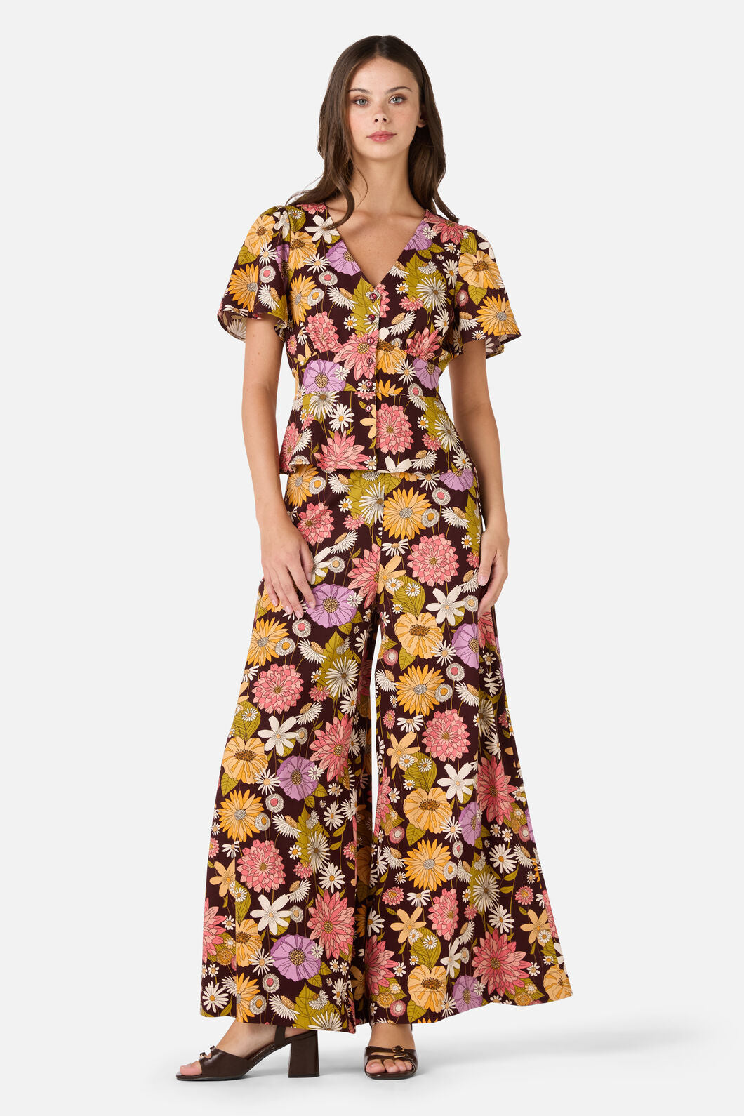 Leonie Floral Wide Leg Pant