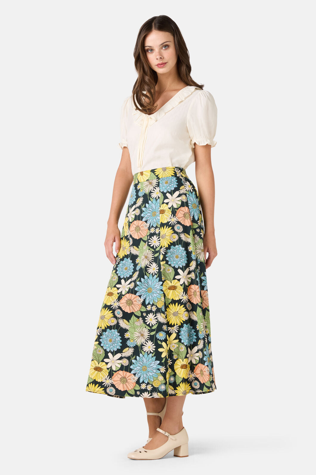 Leonie Floral Midi Skirt