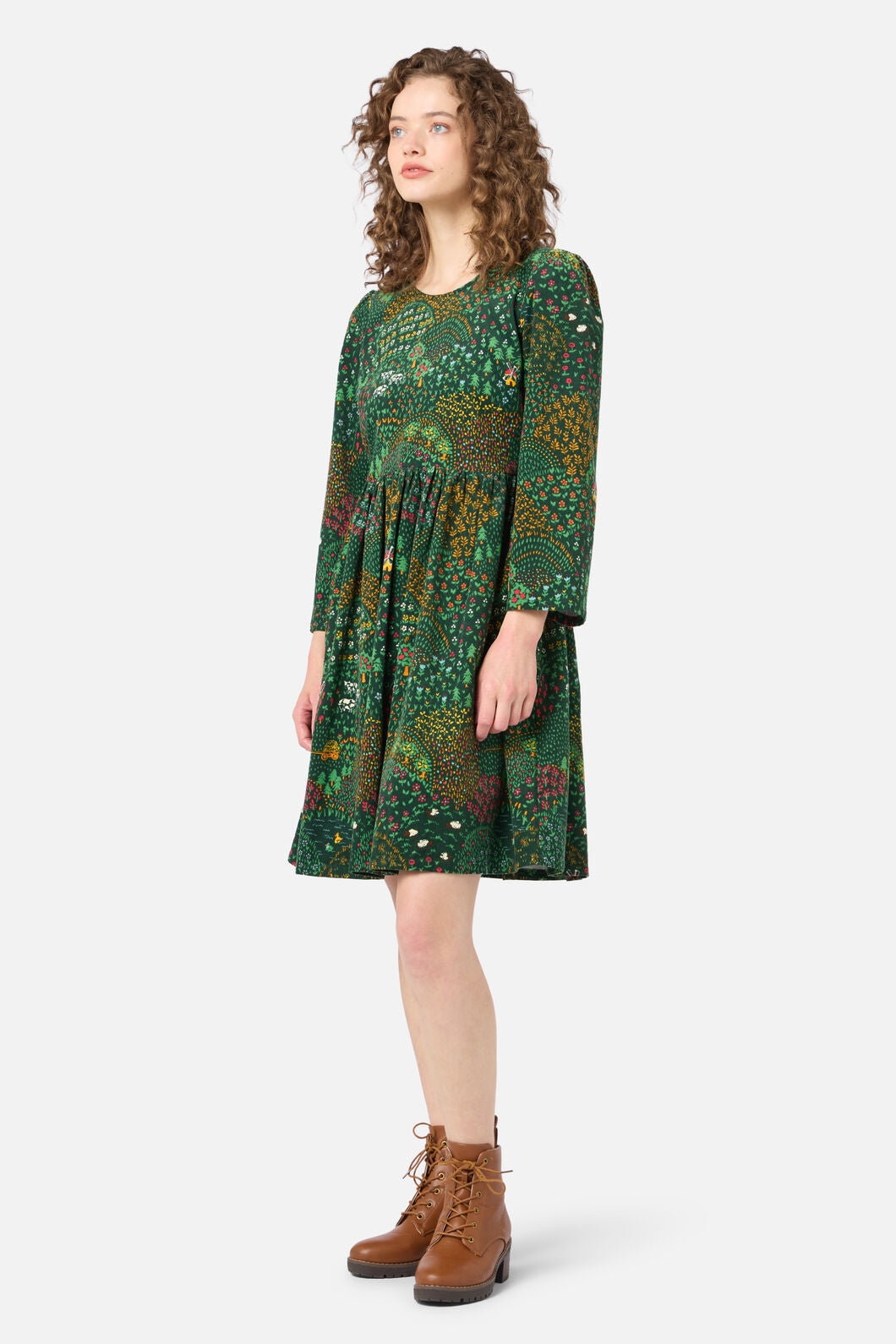Rolling Hills Corduroy Smock Dress
