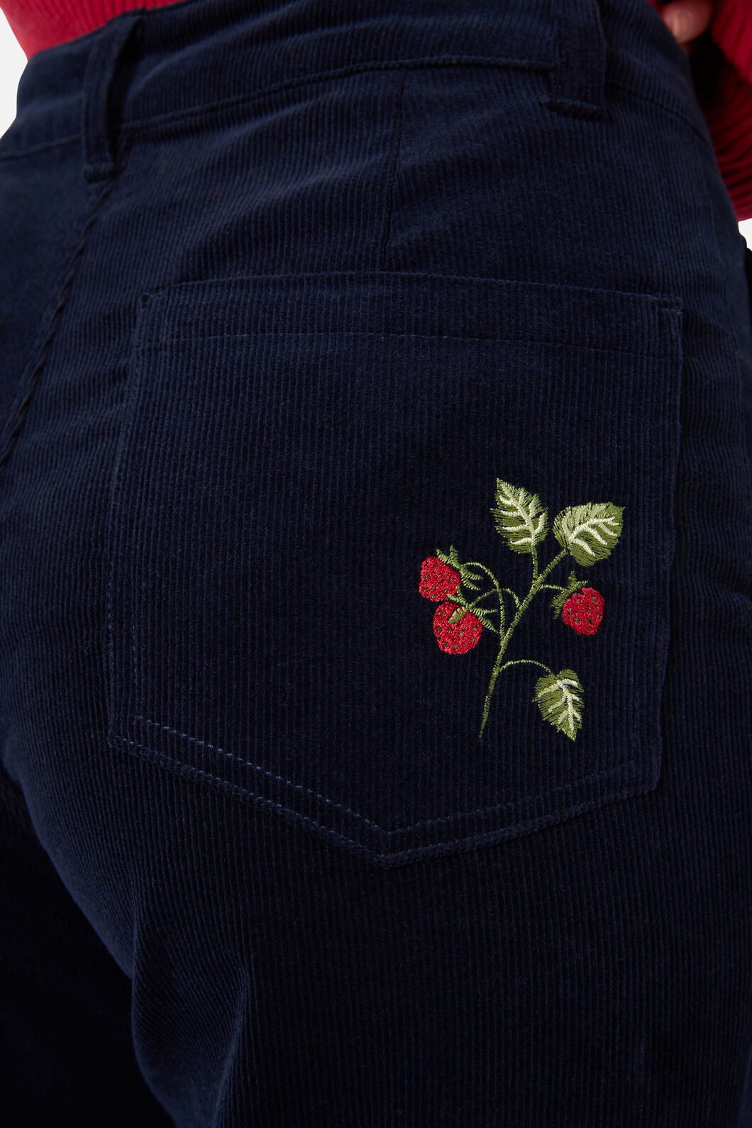 Lola Rabbit Embroidered Corduroy Pants