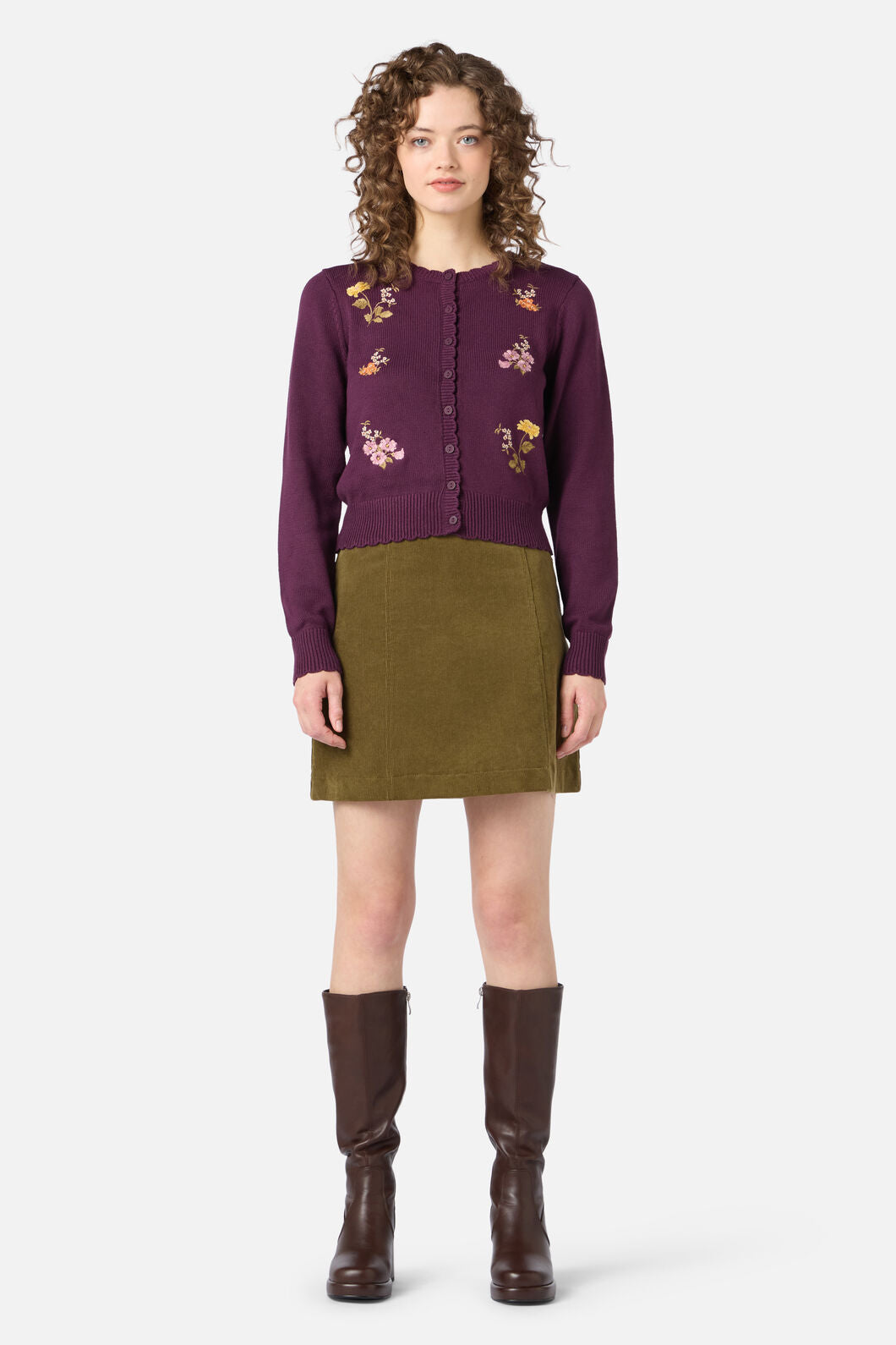 Winona Flower Embroidered Cardigan
