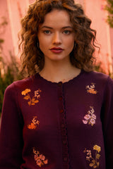 Winona Flower Embroidered Cardigan