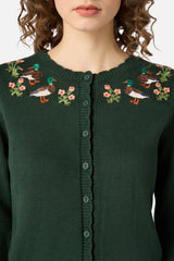 Sweet Ducks Embroidered Cardigan