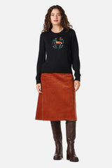 Fox Embroidered Sweater