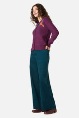 Fox Embroidered Cardigan