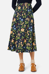 Midnight Garden Midi Skirt