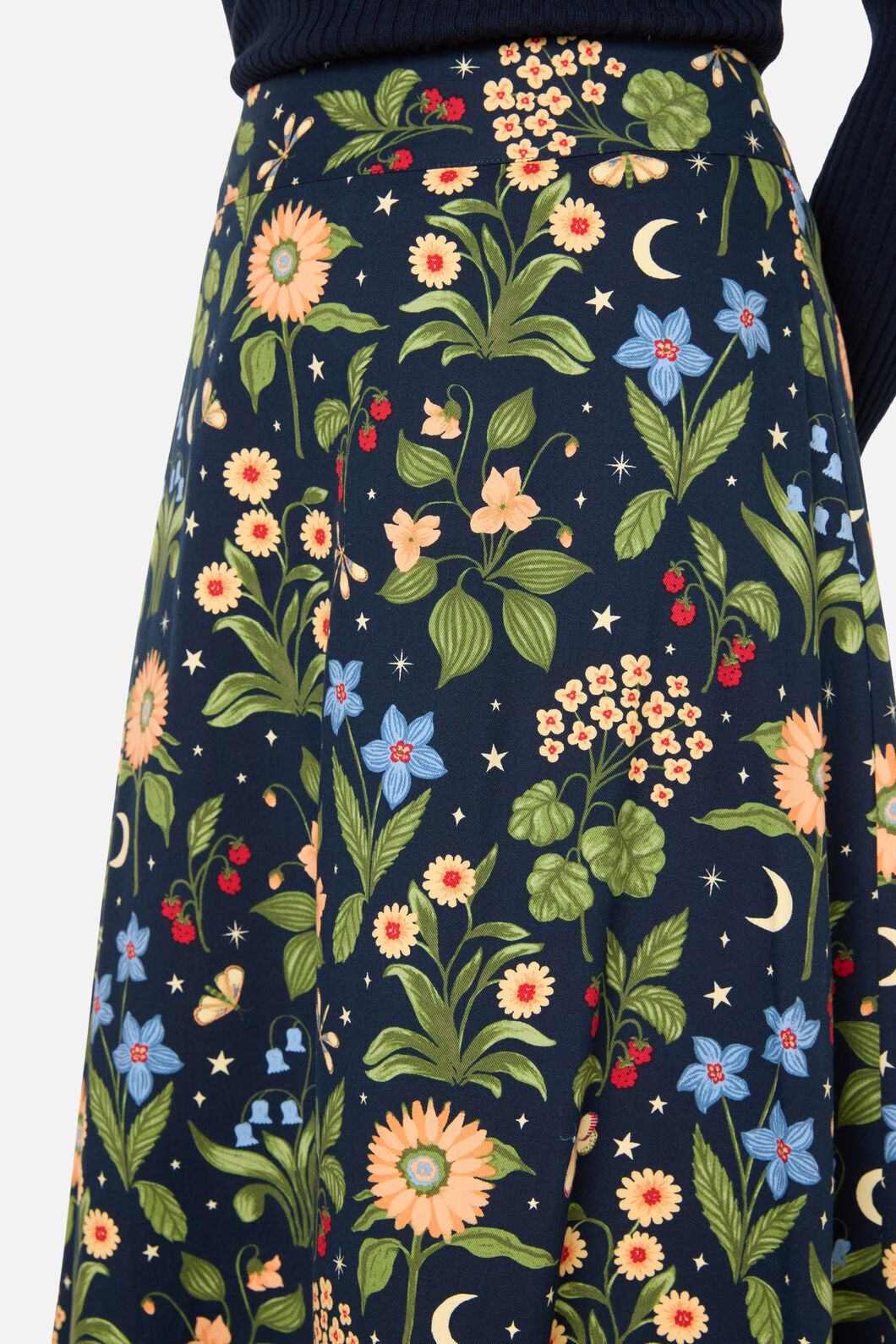Midnight Garden Midi Skirt