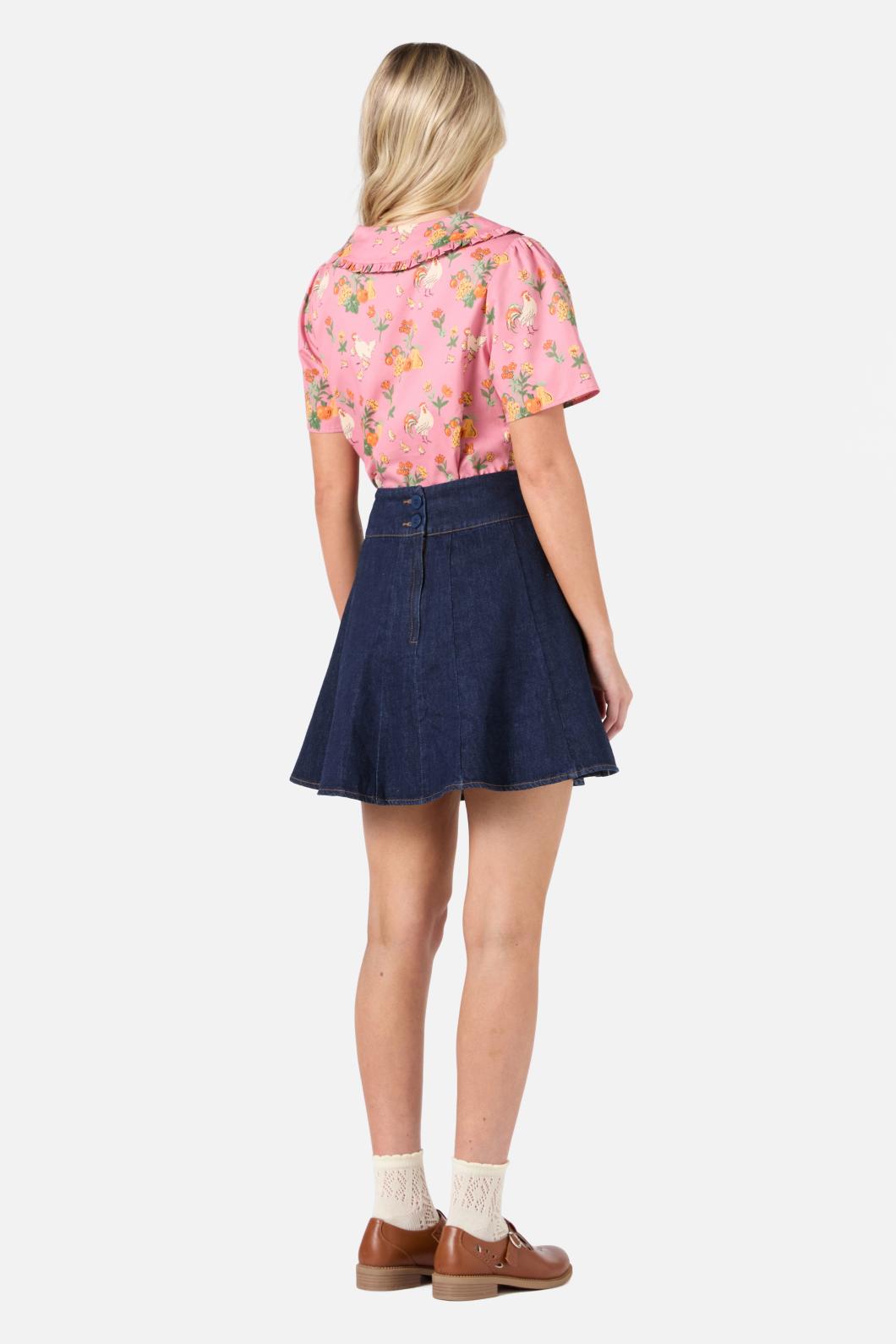 Chickens Short Sleeve Blouse