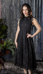 Arabella Gothic Lace Fit and Flare Dress