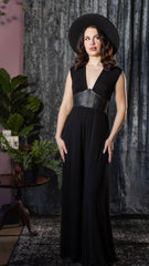 Baudelaire Jersey Jumpsuit - Ever Haunting Corset Waist