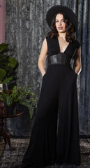 Baudelaire Jersey Jumpsuit - Ever Haunting Corset Waist