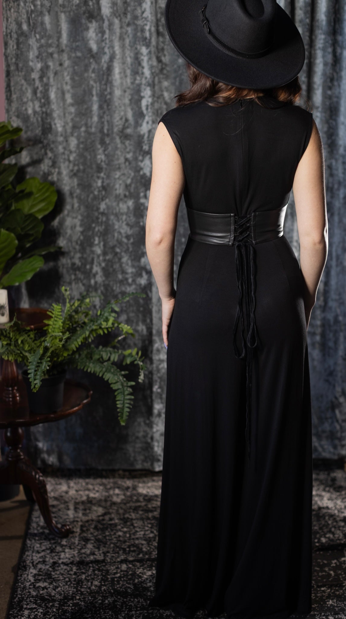 Baudelaire Jersey Jumpsuit - Ever Haunting Corset Waist