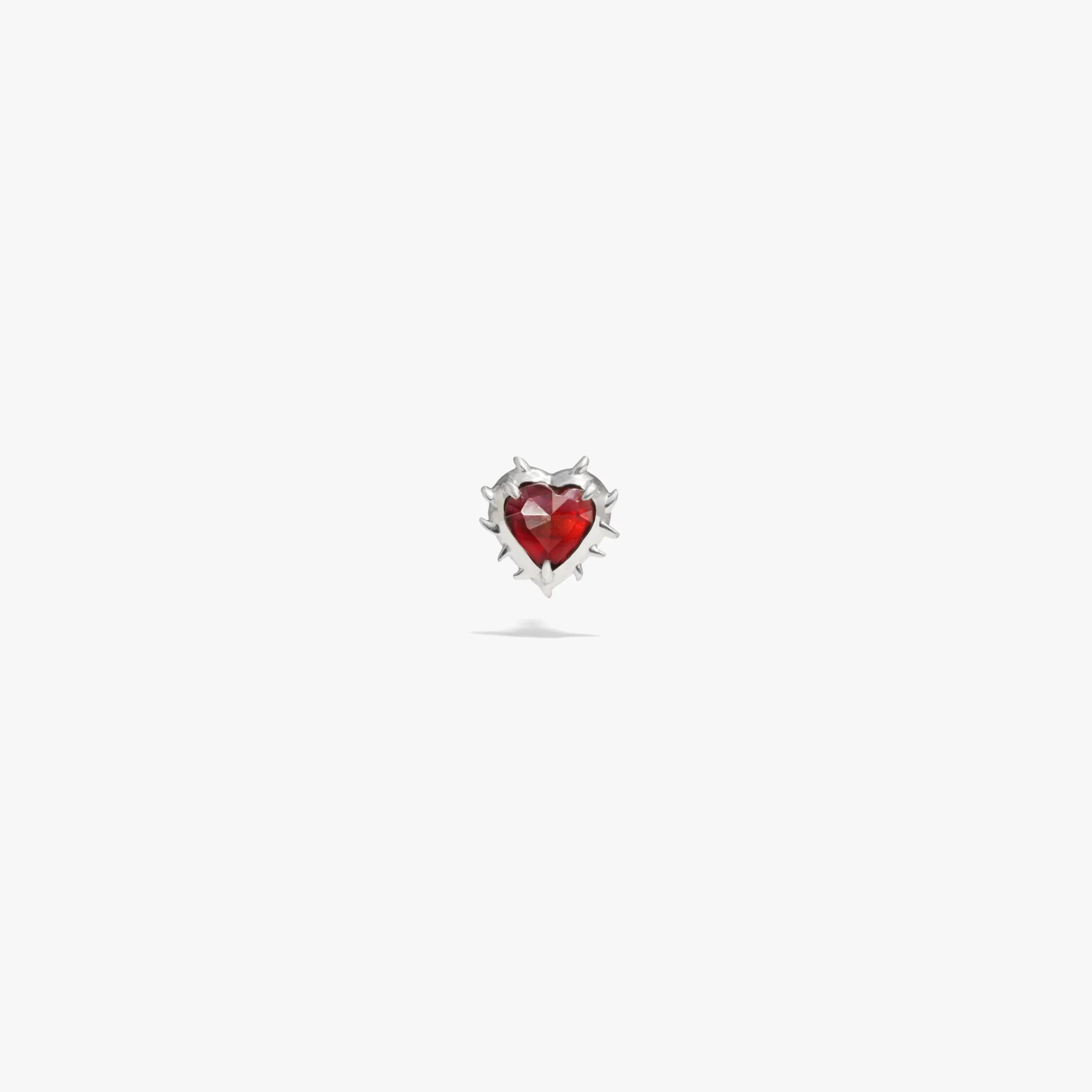 Heart of Thorns Stud Earring